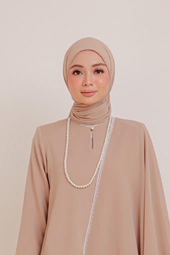 Dinda plain shawl in brown