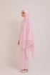 Dinda Light Pink With  Lace Shawl