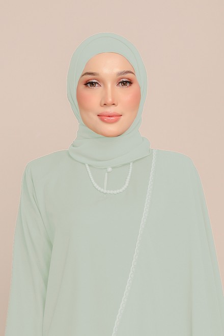 Dinda Plain Shawl in Mint Sage