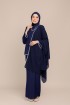 Dinda Navy Blue with Lace Shawl