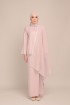 Dinda Powder Pink with Lace Shawl