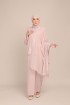 Dinda Powder Pink with Lace Shawl