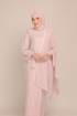 Dinda Powder Pink with Lace Shawl