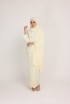 Dinda Light Yellow with Lace Shawl