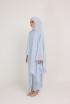 Dinda Soft Blue with Lace Shawl