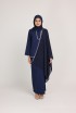 Dinda Navy Blue with Lace Shawl