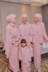 Dinda Soft Pink with Lace Shawl